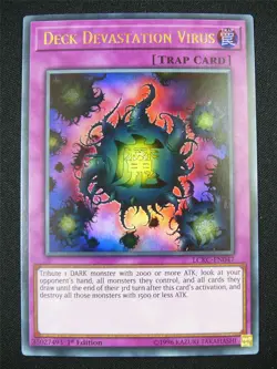 Deck Devastation Virus LCKC Ultra Rare - 1st ed Yugioh Card #2BD - Image 1