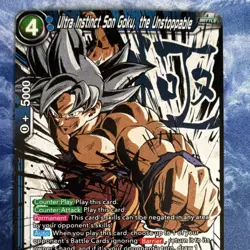 Dragon Ball Super Card Game Ultra Instinct Son Goku DB1-021 SR - Image 3
