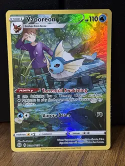 The Pokemon Company Vaporeon TG02/TG30 Brilliant Stars TG Ultra Rare Holo - Image 1