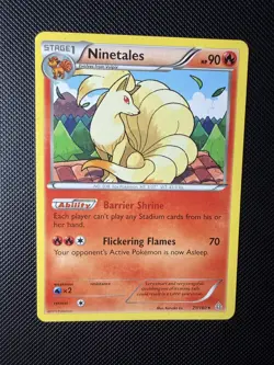 NM Ninetales 21/160 XY - Primal Clash Rare Pokemon Card - Image 1