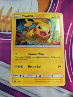 Pikachu SM76 Holo Promo Pokemon Card Pokemon Trading Card Game TCG NM - Image 1