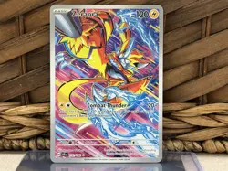Zeraora Pokemon Card 151/142 Stellar Crown Illustration Rare English LP - Image 1