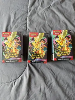 Pokemon Mega Evolution Ascended Heroes Booster Bundle Lot Of 3 - Factory Sealed - Image 1