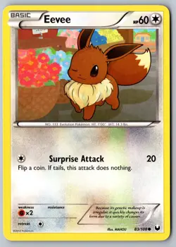 Pokemon: Eevee (83) Common Dark Explorers 83/108 LP+ - Image 1