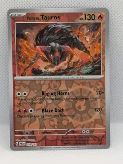 PALDEAN TAUROS 028/193 PALDEA EVOLVED POKEMON REVERSE HOLO NM/M PALDEAN TAUROS - Image 1