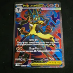 Mega Lucario ex 160/132 Ultra Rare Full Art Pokemon Mega Evolution NM - Image 1