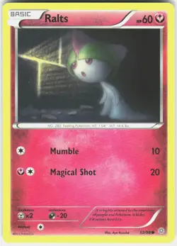 Ralts 52/98 Common Ancient Origins Pokemon Near Mint - Image 1