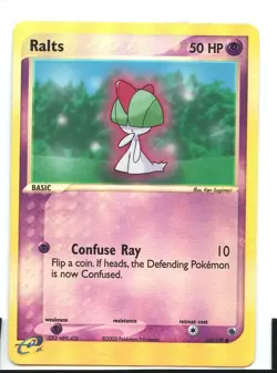 Ralts Reverse Holo 66/109 Ex/LP EX Ruby & Sapphire Pokemon - Image 1