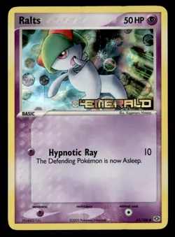 Ralts 61/106 Common Emerald Pokemon Reverse Holo Lightly Played - Image 1