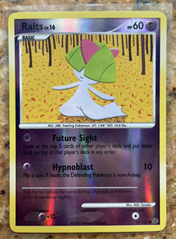 Pokemon TCG 2009 Platinum Reverse Holo Ralts 89/127 (LP) - Image 1