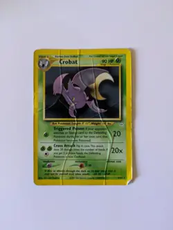 Crobat 4/64 Holo Rare Neo Revelation Pokemon Unlimited Holo Damaged - Image 1