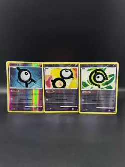 Unown A B C 65 66 67/130 Diamond and Pearl Reverse Holo Pokemon TCG - Image 1