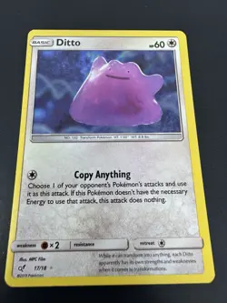 Ditto Detective Pikachu Holo 17/18 Pokemon TCG LP - Image 1
