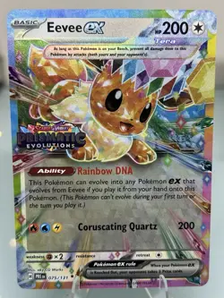 Pokemon Prismatic Evolutions Stamped Eevee Ex 075/131 Stamped Jolteon Ex 030/131 - Image 4