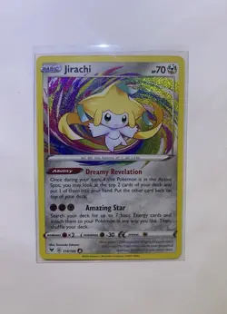 Pokemon TCG Jirachi 119/185 Vivid Voltage SWSH04 Amazing Rare Holo 70 HP - Image 1