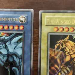 Yu-Gi-Oh Egyptian God Card Set Ultra Rare Slifer GBI-001 Obelisk 002 Ra 003 - Image 4