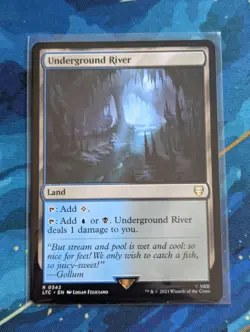 MTG Underground River - NM - Lord of the Rings Commander - Image 1