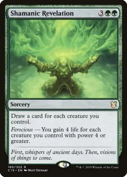 MTG Shamanic Revelation Commander 2019 #180 Rare Magic The Gathering - Image 1