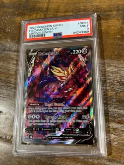 POKEMON 2023 Crown Zenith Full Art ZAMAZENTA V #GG54 PSA 9 RARE 2 - Image 1