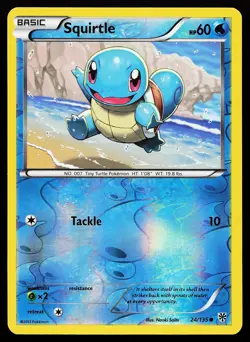 Squirtle 24/135 Reverse Holo Common Plasma Storm Pokemon Card - Image 1