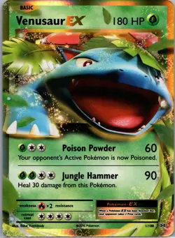 Venusaur EX 1/108 Holo Rare EX Evolutions Pokemon NM - Image 1