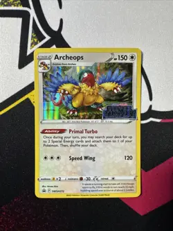 Pokemon TCG Archeops Silver Tempest Holo Black Star Promo SWSH272 NM - Image 1
