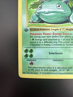 Pokemon Base Set Holo 1999 Venusaur Holograph 1st Edition Shadowless LP - Image 4