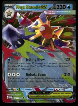 Mega Starmie ex 021/088 Double Rare Perfect Order Pokemon NM - Image 1