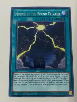 Yugioh Mound of the Bound Creator x 3 - 1st Edition Rare NM - Plus Free Holo - Image 3