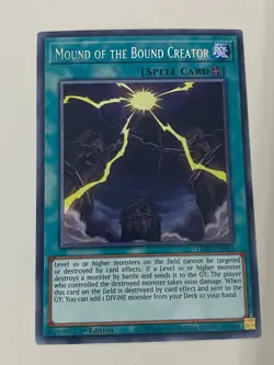 Yugioh Mound of the Bound Creator x 3 - 1st Edition Rare NM - Plus Free Holo - Image 4