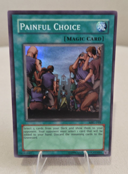 Yugioh Spell Painful Choice MRL-049 Magic Ruler Unlimited Super Rare - Image 1