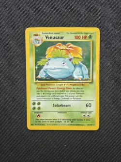 Venusaur 15/102 Base Set Holo Rare Pokemon Card | 1999 WOTC | Moderately Played - Image 1