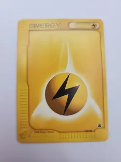 Energy (Lightning) 163/165 2002 Expedition Base Vintage Energy Pokemon Card - Image 1