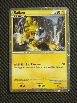 Pokemon Card 2010 Shiny Raikou HGSS19 Black Star Promo Holo Card VLP 🔥 - Image 1