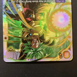 Bandai Broly SCR FB08-122 Full Art Holo Battle Dragon Ball Super Card Game - Image 4