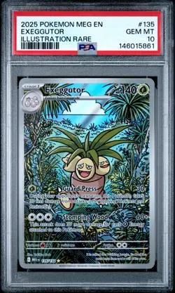 Pokemon Exeggutor PSA 10 135/132 Me01: Mega Evolution Holo - Image 1