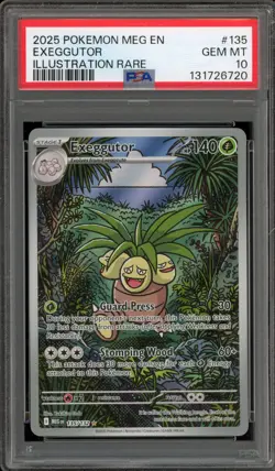 Pokemon Exeggutor Mega Evolution Illustration Rare #135 PSA 10 Gem Mint - Image 1