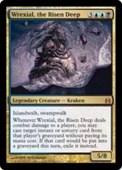 MTG Wrexial, the Risen Deep, Commander 2011, Damaged, English - Image 1