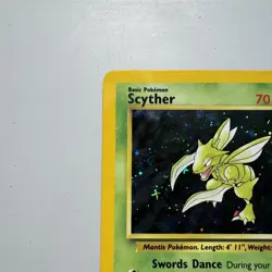 Scyther 17/130 Holo Rare Base Set 2 WOTC Pokemon Card Vintage MP TCG - Image 2