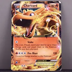 Pokemon Charizard EX 11/106 Flashfire HP Ultra Rare Holo 2014 - Image 1