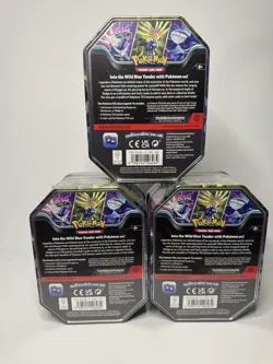 Pokemon Azure Legendary EX Tin Lot of 3 Dialga Kyogre Xerneas - Image 2