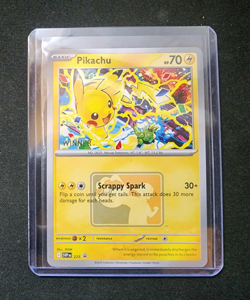 Pokemon Pikachu World Championships Celebration WINNER Promo SVP225 Event Card - Image 3