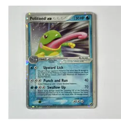 Politoed ex Ultra Rare Holo Pokemon Card EX Unseen Forces 150 HP 107/115 2005 - Image 1