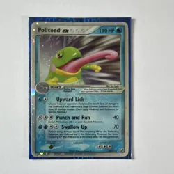 Politoed ex Ultra Rare Holo Pokemon Card EX Unseen Forces 150 HP 107/115 2005 - Image 3