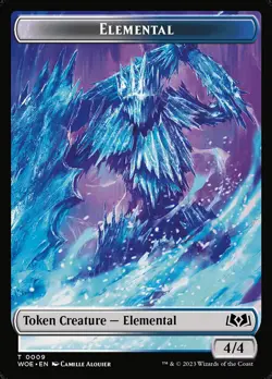 Food (012) // Elemental (009) Foil Token Wilds of Eldraine WOE MTG Magic - Image 1