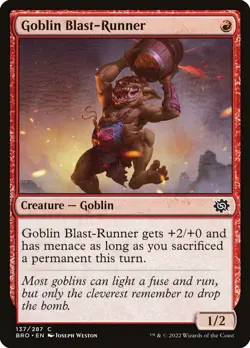 Goblin Blast-Runner Foil (137) The Brothers' War BRO MTG Magic - Image 1