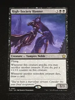 MTG Foundations High-Society Hunter 0061 NM Rare - Image 1
