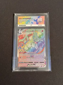 Pokemon TCG - Chandelure VMAX 265/264 Fusion Strike Rainbow Ace 10 - Image 1