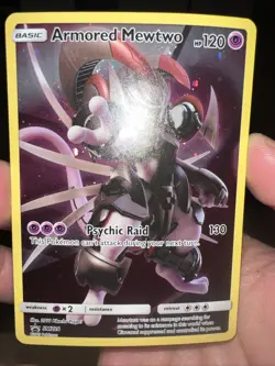 Pokemon TCG Armored Mewtwo SM228 Black Star Promo Card Near Mint - Image 1