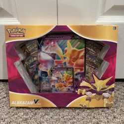 Pokemon TCG : Alakazam V Box - BRAND NEW - FACTORY SEALED CARDS 820650807480 - Image 1